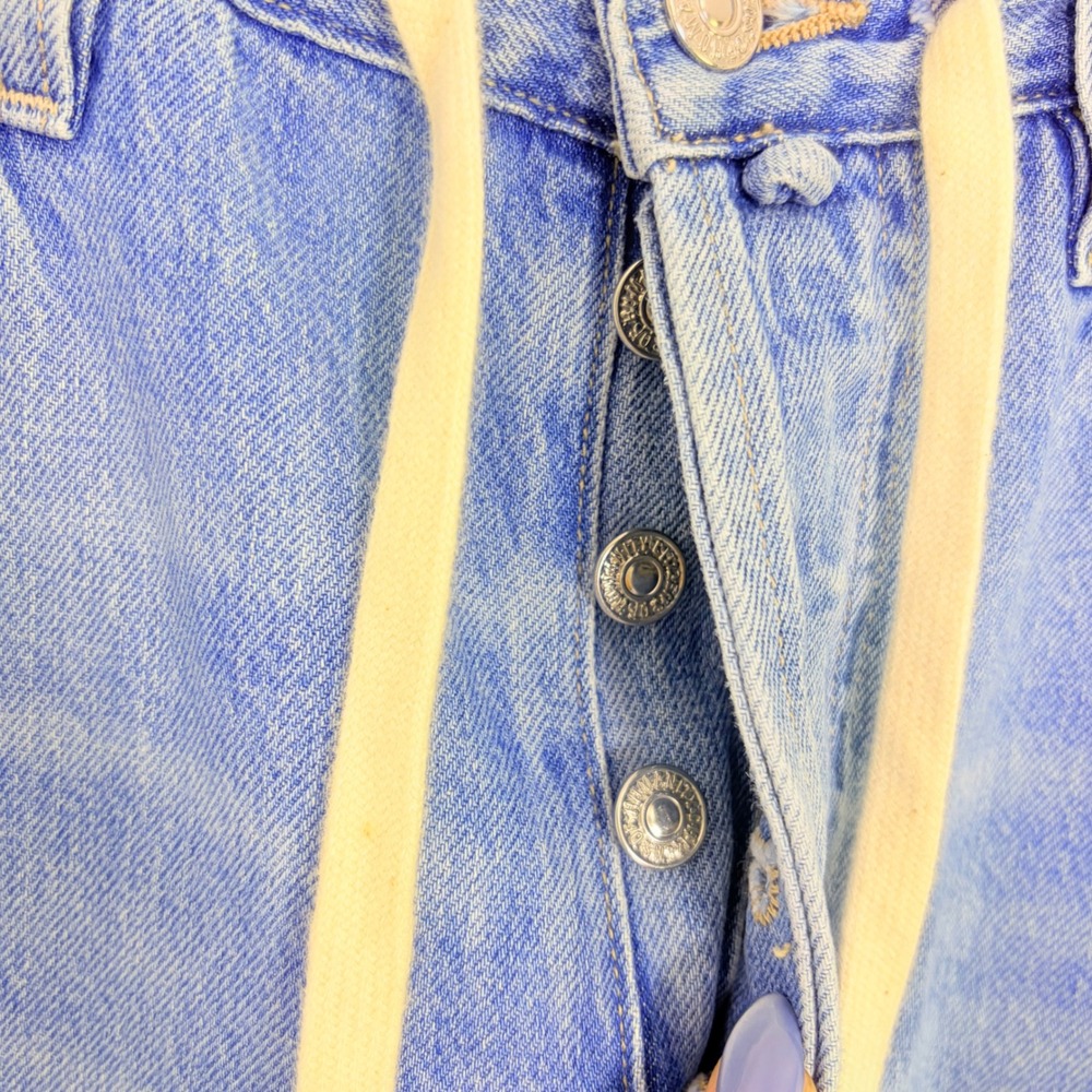 Citizens of Humanity Brynn Drawstring Trousers Wide Leg Jeans Blue Organic 25 - Picture 5 of 10